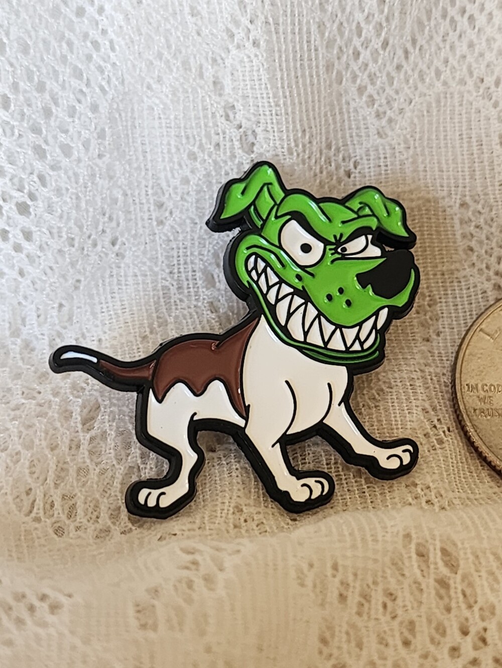 🐾90s Movie Mask Milo Dog Enamel Pin